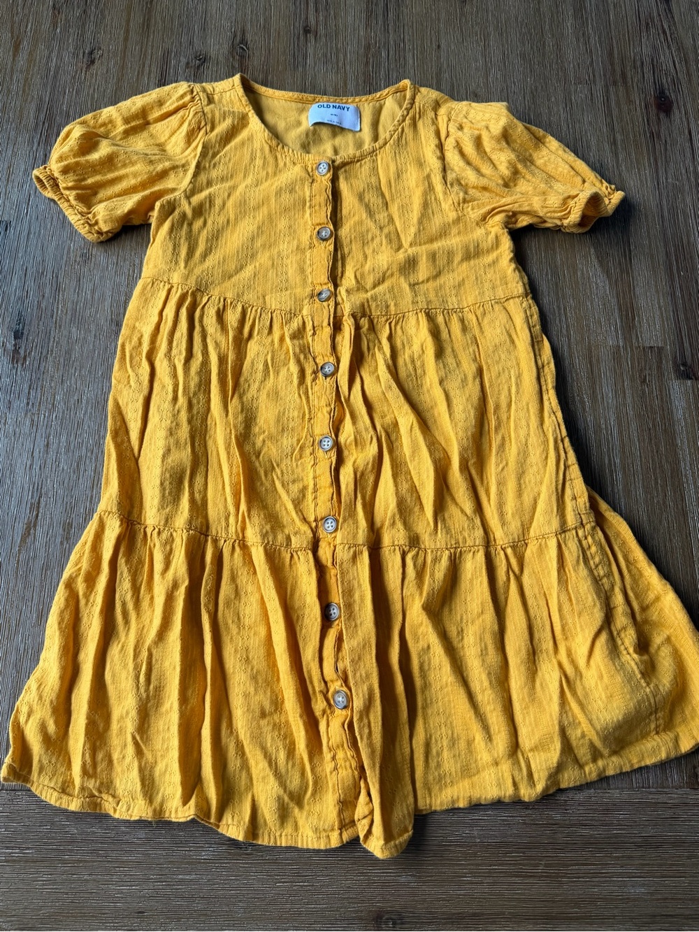 3/20$ Old Navy Girls Button-Down Tiered Dress size M(8)